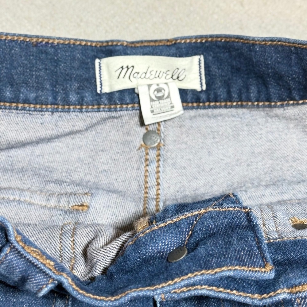Madewell The Perfect Vintage Wide-Leg Jean 26 Blue Denim Patch Pocket High Rise - Picture 4 of 9